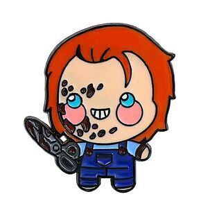 Chucky doll enamel pin